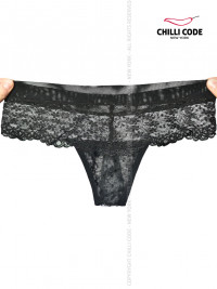 Dámská tanga Romantic Lace - černá